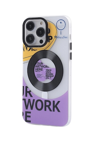 Apple Uyumlu iPhone 12 Pro Max Kılıf Apollo Magneticsafe Desenli Kapak Desen 13/
