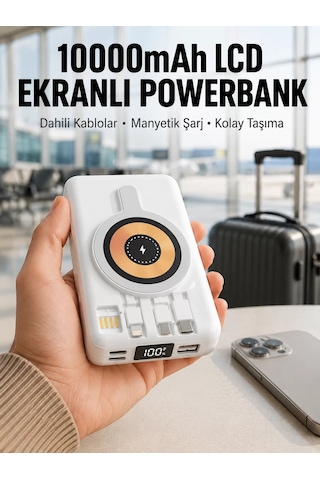 Hepsi Lcd Göstergeli Manyetik Powerbank Type C Usb Girişli Yeni Nesil Najmaddin Diğer