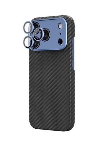 Apple Uyumlu iPhone 18 Pro Kılıf M-safeli 1500d Aramid Fiber Amazingthing Titan Max Slens Serisi Kapak Mavi