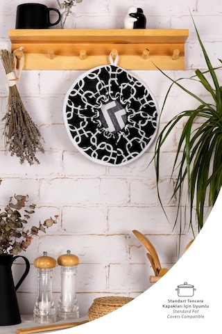 Şık Ve Pratik Demlematik: Pilav Demleme Örtüsü , Tencere Kapağı Bonesisiyah Zincir