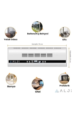 Alji 2200 W Süper Sessiz Ptc Seramik Isıtıcı Ve Vantilatör Cnk