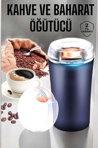 Otomatik Kahve Ve Baharat Öğütücü Kolay Ve Taşınabilir - Lisinya Sarı