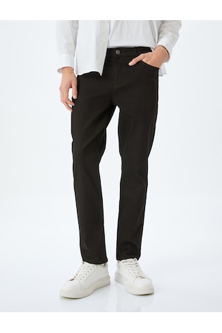 Koton Slim Fit Kot Pantolon - Brad Jean Siyah 5sam40061nd Siyah