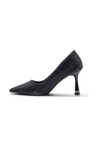 Shoes 1905 Simli Kadın Stiletto siyah