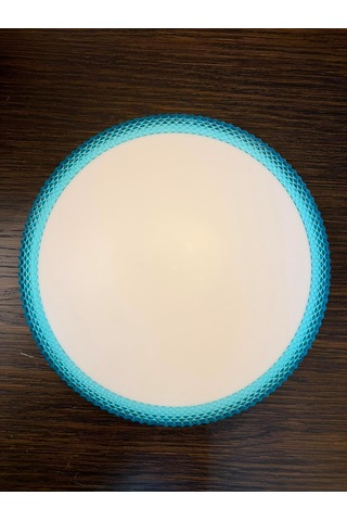 24 W Kristal Çerçeveli Tavan Armatürü, Esemlight,6400 K Beyaz Işık Mavi Çok Renkli