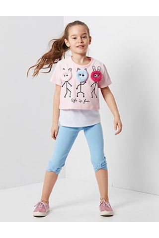 Denokids Life Is Fun Tayt Takım Çok Renkli