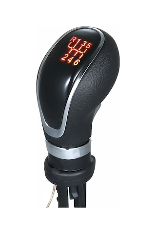 Didadodo Opel Astra İçin Led Vites Topuzu - Siyah/kırmızı 6 Vitesli Vites Topuzu Siyah