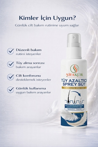 Şifakür Sprey Süt Tüz Azaltıcı Papain & Aloe Vera İçeren Cilt Bakım Spreyi 100 Ml Nemlendirici Bakım