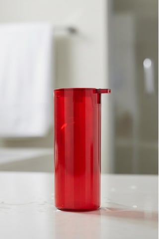 Kırmızı Akrilik Sıvı Sabunluk 250 Ml Düz Renkli