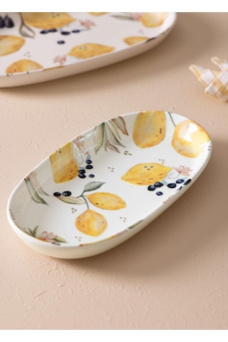 The Mia Limoncello Oval Servis 2li 26 Cm Lmn023 Çok Renkli