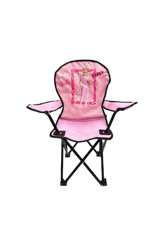 Barbie Katlanabilir Çocuk Kamp Sandalyesi - Açık Pembe Pembe