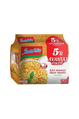 Indomie 5 Li Paket Köri + Spesiyal Hazır Noodle 4 Lü Karma Paket