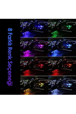 Ayak Altı Led 12 Ledli Lamba Sese Duyarlı Led Müziğe Duyarlı Led