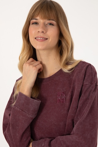 U.s. Polo Assn. Kadın Plum Sweatshirt 50314186-vr177 New Plum