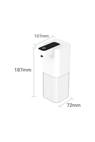 Otomatik Köpük Sabunluk Usb Şarjlı Temassız Dispenser 3 Beyaz