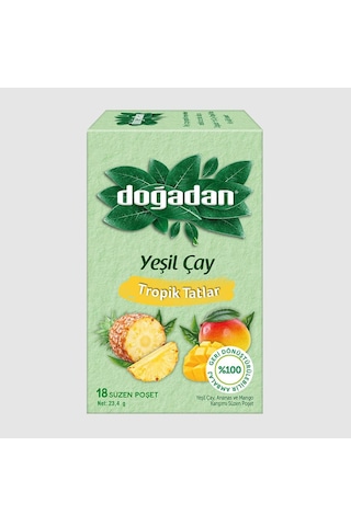 Doğadan 4 Paket Yeşil Çay Ailesi 18'li Paketler Ve Rosie Pamuk Hediyeli
