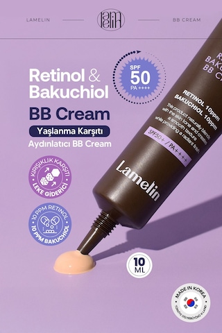Lamelin Retinol ve Bakuchiol İçeren Aydınlatıcı BB Krem 10 ml Lamelin BB Cream 10 ml
