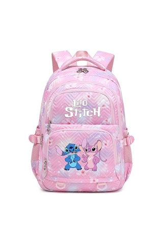 Szypzstore Lilo Stitch Zarif Çiçek Moda Kadın Sırt Çantası Kadın Taşınabilir Su Geçirmez Seyahat Çantası Genç Kız Öğrenciler Sırt Çantası Mochila 8rızn7 Pembe