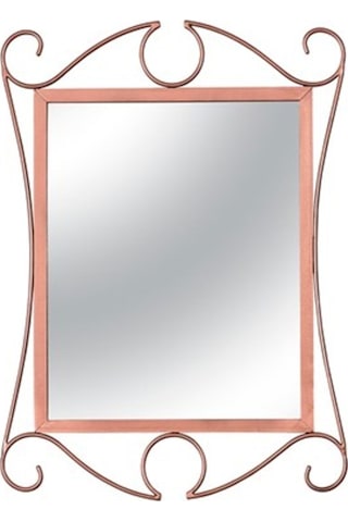 Vitale Ferforje Duvar Aynası Rose 60 Cm Ak.Fe0003 Pembe
