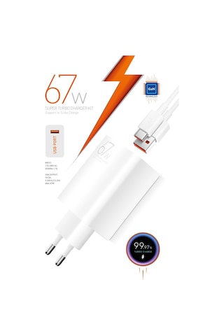 Powerway M67S Set Turbo 67W Hızlı Şarj Adaptörü