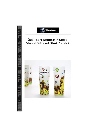 Özel Seri Dekoratif Sofra Düzeni Yöresel Shot Bardak