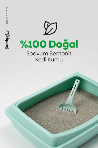 Sandymax Triple Action Kokusuz Kedi Kumu 2 x 10 KG