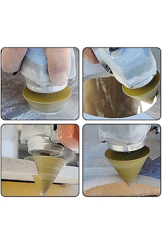 Sointeresting M10 Açı Frezeleme Ucu 38mm Pah Kırma Ucu Fayans Kesme Makinesi Model 100 Açı Taşlama Makinesi İçin Kırpma