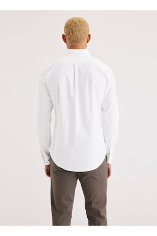 Dockers Minimalist Erkek Gömlek - Uzun Kol - Günlük Şıklık Neutrals
