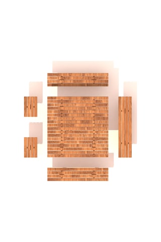 Piknik Masası Ahşap 180cm, 4 Tarafı Oturmalı-600