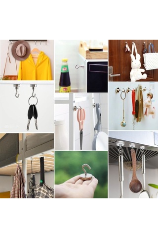 Buffer Güçlü Manyetik Mutfak,banyolar İçin Çok Amaçlı 2'li Magnet Askı Çok Renkli