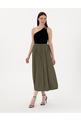 Pierre Cardin Kadın Haki Etek Dokuma 50301213-vr027 Haki