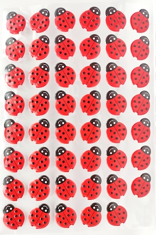 Sticker Kabartmalı A4 Boyutunda Stiker Defter, Planlayıcı Etiket Lim044 - Uğur Böceği