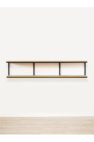 UMUTPARK METAL AHŞAP DRESUAR VE DUVAR RAFI. Siyah