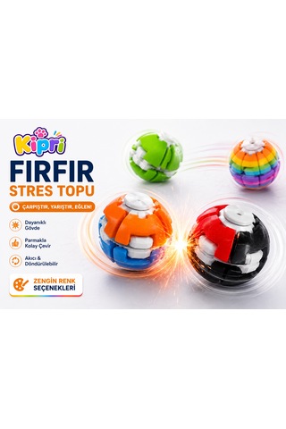 Spinner Ball Rulmanlı Fırfır Stres Topu Bas-çevir 3d Baskı Fidget Oyuncak Lila