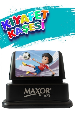 Maxor Kaşe Kıyafet Kaşesi Futbol Temalı Öğrenci Kaşesi / Kıyafet Etiketi / Kumaş Kıyafet Kaşesi