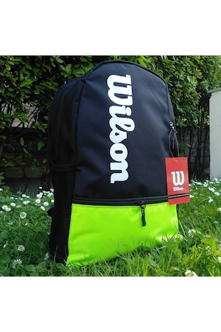 Shopiolog Wilson Fosfor Yeşili Sırt Çantası Unisex Çift Gözlü Çanta Yeşil