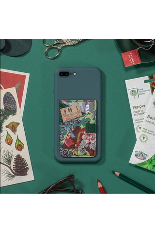 If V&a Bookaroo Yapışkanlı Telefon Arkası Kartlık Ve Cüzdan - Botanik Kuş