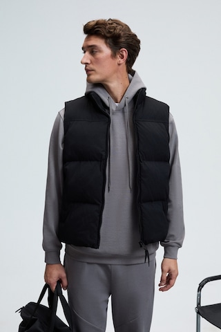 Grimelange DASHIELL Erkek Kapüşonlu Kordonlu Önü Baskılı Koyu Gri Sweatshirt