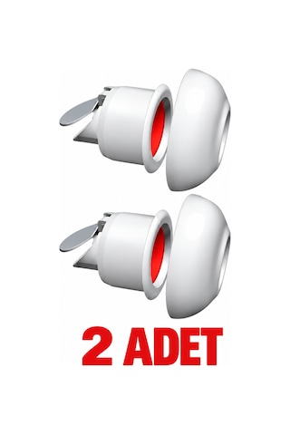 2 Adet Çekvalfli Adaptör Conta Ø50 Lavabo Gideri Koku Ve Böcek Önleyici Kolay Montaj Beyaz