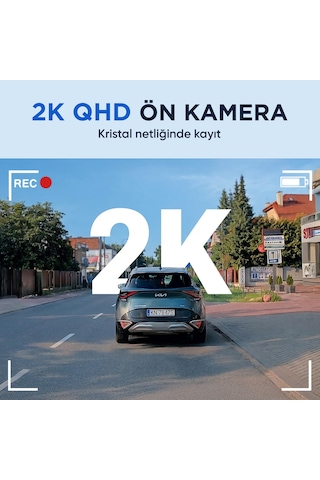Kawa Mini Orb 2k Qhd 360 Döndürülebilir Wi-fi Gece Görüşlü Araç Kamerası