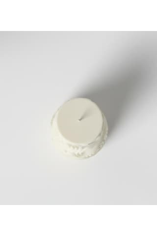 Özdemcandle Desenli Vazo Şeklinde Baton Dekoratif Kokulu Soya Mum Krem 7.3x13.5 Cm Koku Seçenekleri İçin Ürün Açıklamasını İnceleyiniz Krem