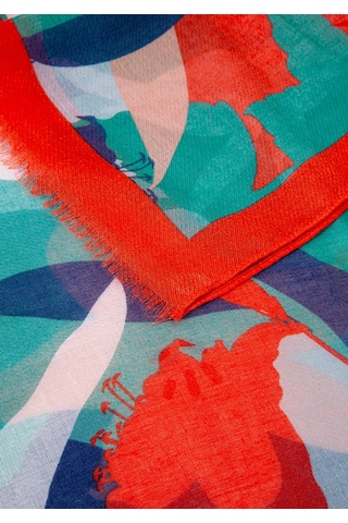 Mavi - Baskılı Şal 1912678-86390 Yeşil