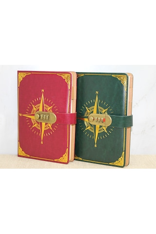 Özel Tasarım Şifreli Deri Defter
