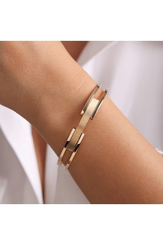 Sembol Gold Tasarım Altın Kaburga Kelepçe