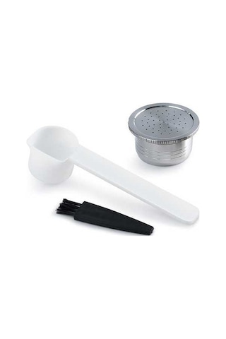 Maoyaya Paslanmaz Çelik Kahve Kapsülü - Segafredo 3a-c231e Uyumlu, Gümüş Renk Gümüş