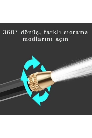 Techtic Yüksek Basınçlı Ayarlanabilir Köpük Hazneli Su Tabancası