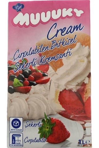 Muuuky Sıvı Şekerli Krem Şanti 1 KG Muuuky Sıvı Şekerli Krem Şanti 1 KG