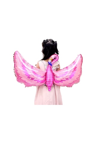 Kanatlı Flamingo Folyo Balon 96x51 Cm