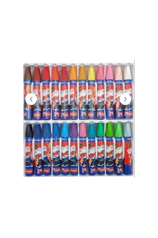 24'lü Pastel Boya Mikro Köşeli Oil 24 Renk Pastel Çok Renkli