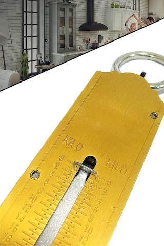 Pocket Balance 50 Kg Mekanik Metal El Kantarı Tartı Terazi Gold Series 1410